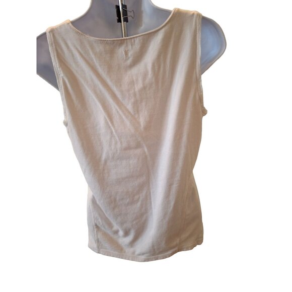 Danskin Now Womens Tank Top White Size Large Active Athleisure - Picture 2 of 6